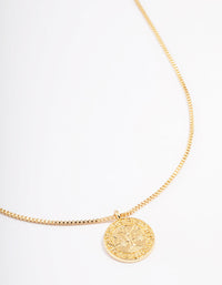 Gold Plated Libra Star Sign Pendant Necklace - link has visual effect only