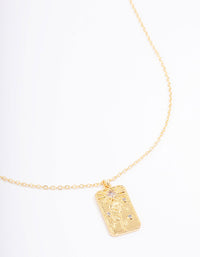 Gold Plated April Birth Month Flower Pendant Necklace - link has visual effect only