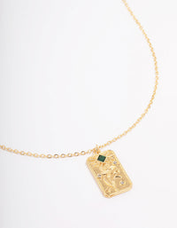 Gold Plated May Birth Month Flower Pendant Necklace - link has visual effect only