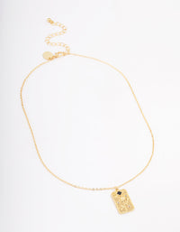 Gold Plated September Birth Month Flower Pendant Necklace - link has visual effect only