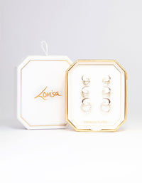 Silver Plated Fine Hoop Earring 3-Pack - link has visual effect only