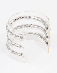 Triple Diamante Row Wrist Cuff - link has visual effect only