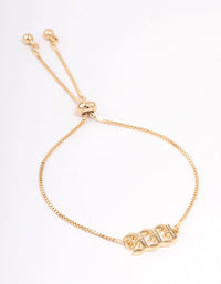 Gold Plated 333 Angel Number Bracelet - link has visual effect only