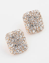 Gold Luxe Square Stud Earrings - link has visual effect only