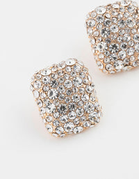 Gold Luxe Square Stud Earrings - link has visual effect only