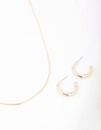 Gold Snake Chain Jewellery Set - link has visual effect only