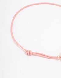 Pink Simple Pendant Toggle Bracelet - link has visual effect only