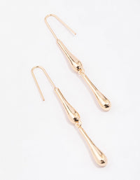 Gold Dripping Metal Drop Earrings - link has visual effect only