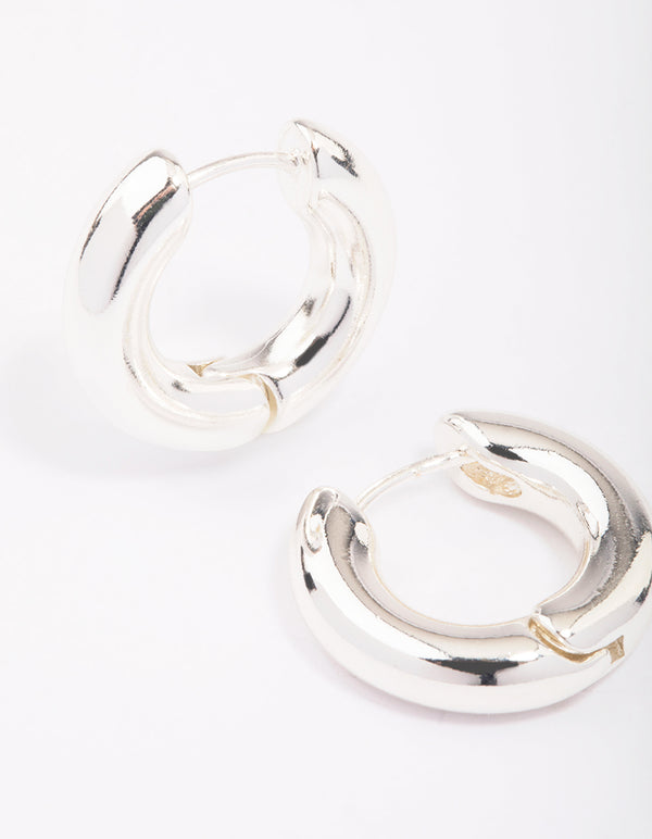 Gold Small Plain Clicker Hoop Earrings - Lovisa