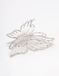 Silver Detail Butterfly Hair Claw Clip - link has visual effect only