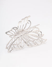 Silver Detail Butterfly Hair Claw Clip - link has visual effect only