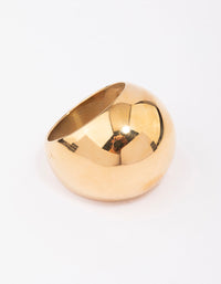 Waterproof Gold Plated Stainless Steel Large Bubble Ring - link has visual effect only