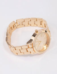 Gold Large Roman Numeral Watch - link has visual effect only