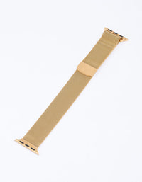 Gold Mesh Watch Band 42/44/45mm - link has visual effect only