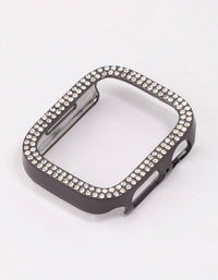 Black Diamante Encrusted Watch Case 40/41mm - link has visual effect only