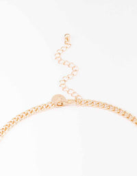 Gold Short Iridescent Petal Necklace - link has visual effect only