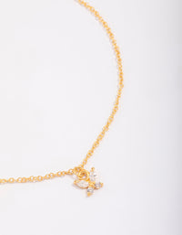 Gold Plated Sterling Silver Butterfly Charm Anklet & Bracelet - link has visual effect only