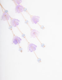 Rose Gold Lilac Butterfly Ombre Drop Earrings - link has visual effect only