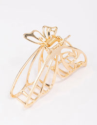 Gold Small Butterfly Hair Claw Clip - link has visual effect only