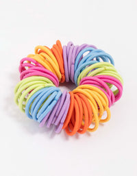 Kids Rainbow Doughnut Hair Elastic Pack - link has visual effect only