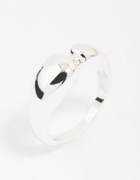 Silver Plated Open Band Ring - link has visual effect only