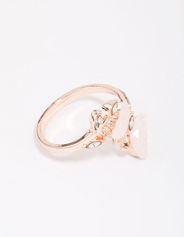 Rose Gold Butterfly Wrap Ring