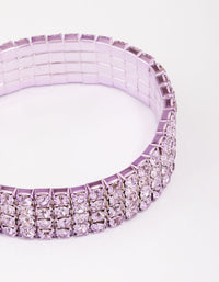 Lilac Stone Bling Stretch Bracelet - link has visual effect only