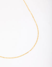 Gold Plated Sterling Silver Long Chain Necklace - link has visual effect only