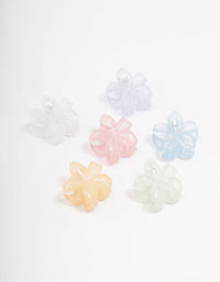 Pastel Mini Tropical Hair Claw 6-Pack - link has visual effect only