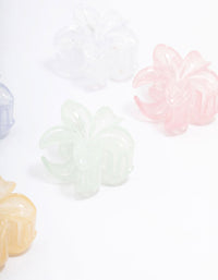 Pastel Mini Tropical Hair Claw 6-Pack - link has visual effect only