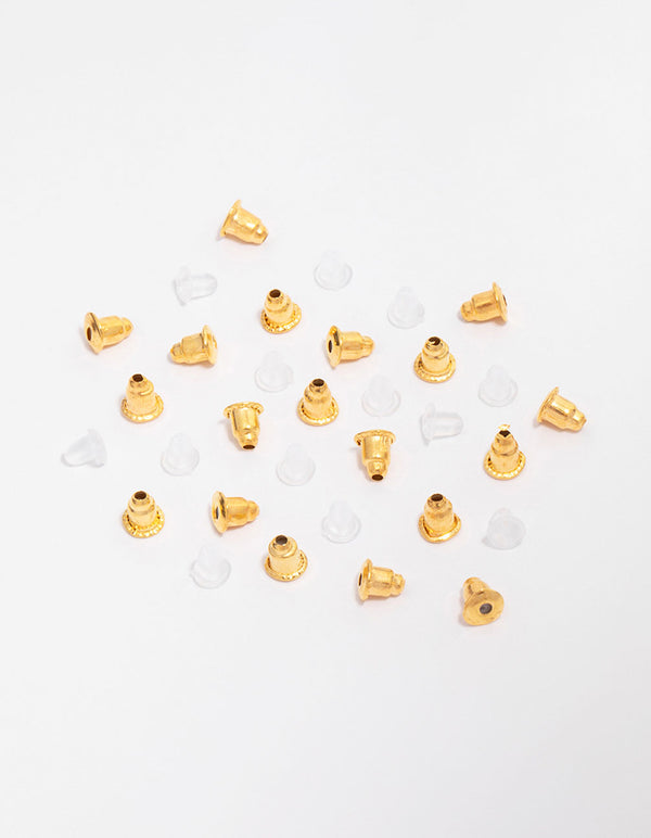 Gold & Silicone Mixed Earring Backing Kit