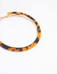 Gold Tortoiseshell Large Hoop Earrings - link has visual effect only