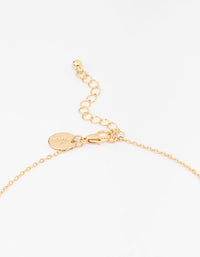 Gold Plated Diamante Capsule Shard Pendant Necklace - link has visual effect only