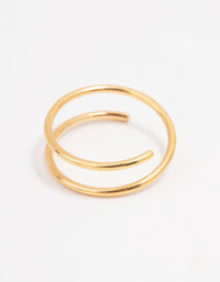 Gold Plated Titanium Twisted Nose Ring - link has visual effect only