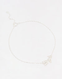 Sterling Silver Butterfly Chain Bracelet - link has visual effect only