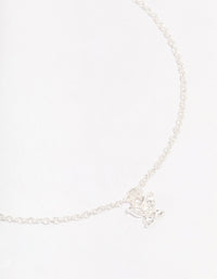 Sterling Silver Cubic Zirconia Mini Butterfly Bracelet - link has visual effect only