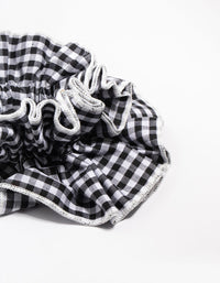 Gingham Fabric Layered Scrunchie - link has visual effect only