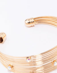 Gold Diamante Sprinkle Wrist Cuff - link has visual effect only