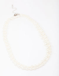 Pearl Layered Chain Necklace - link has visual effect only