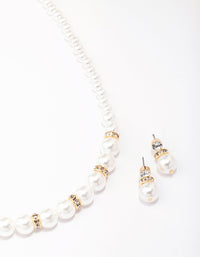 Beaded & Pearl Jewellery Set - link has visual effect only