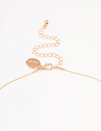 Rose Gold Plated Freshwater Pearl Dotted Fine Necklace - link has visual effect only