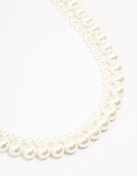 Mixed Double Freshwater Pearl Strand Necklace - link has visual effect only