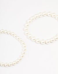 Gold Plated Freshwater Pearl Strand  Bracelets 3-Pack - link has visual effect only