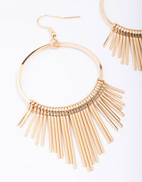 Gold Circle Waterfall Drop Earrings - link has visual effect only