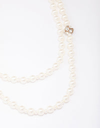 Pearl Layered Necklace - link has visual effect only