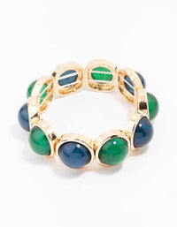 Gold Stretchy Stone Bracelet - link has visual effect only