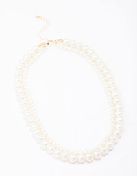 Layered Chunky Pearl Necklace - link has visual effect only