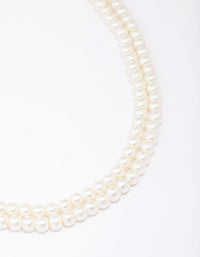 Pearl Layered Necklace - link has visual effect only