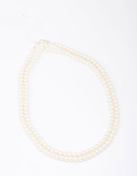 Pearl Layered Necklace - link has visual effect only