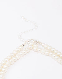 Pearl Layered Necklace - link has visual effect only